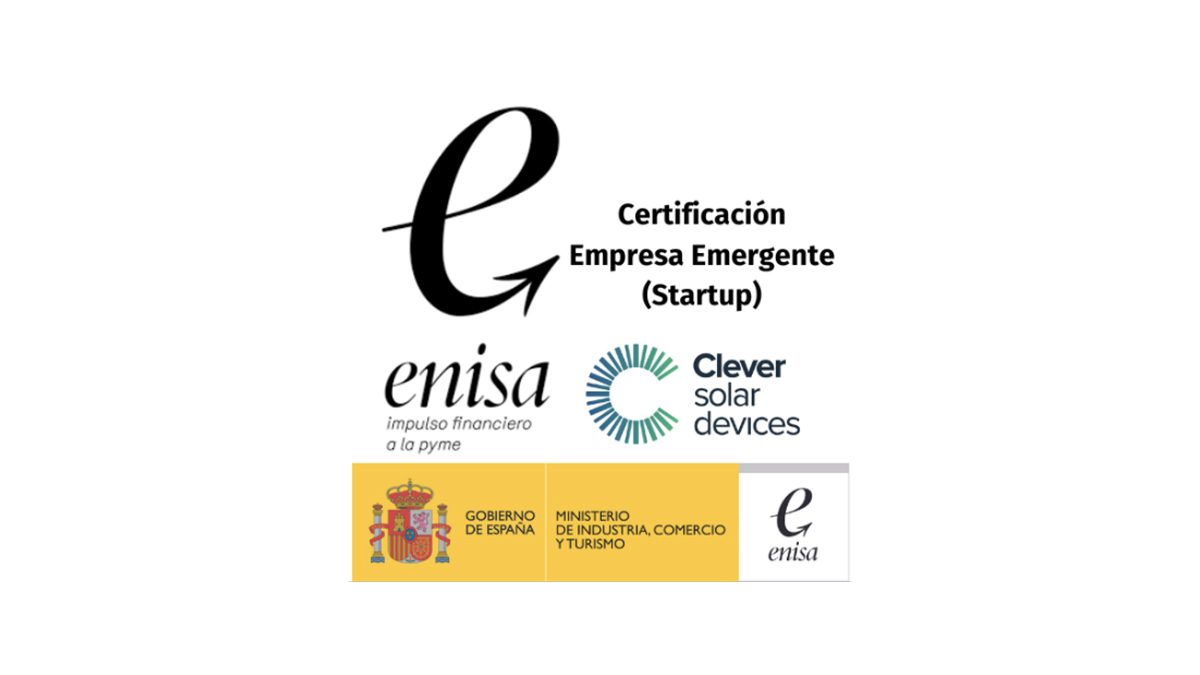 ENISA certifica a Clever Solar como startup por su Excelencia en Innovación