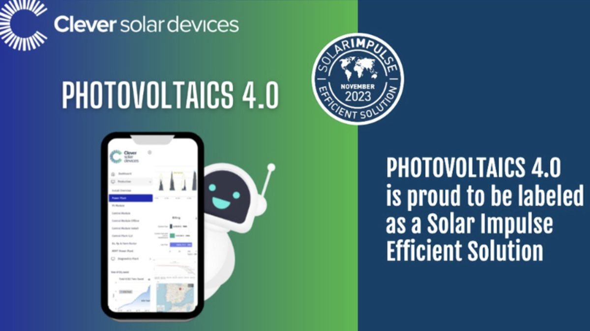 Fotovoltaica 4.0 de Clever Solar recibe la etiqueta de Solución Eficiente de Solar Impulse