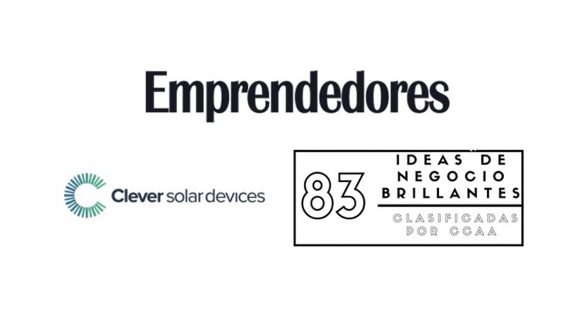 Emprendedores Magazine: Clever Solar Devices among one of the 83 brilliant business ideas